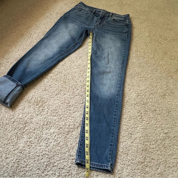 American Eagle Outfitters Womens Pants 2 Mid Rise Tapered Denim Casual Outdoor - Picture 9 of 13